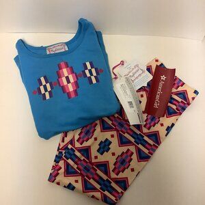American Girl Beforever Pajamas Inspired by Kaya Size Large 14/16 Girls Blue NEW